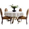 Imported round tablecloth waterproof high-end round tablecloth