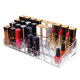 Flat bottom enlargeable grid lipstick storage box