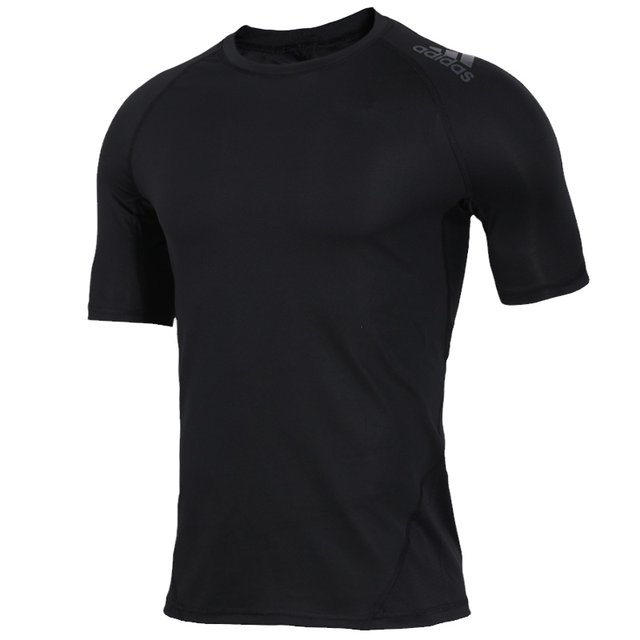 Adidas T-shirt men's quick-drying short-sleeved slim-fitting shirt