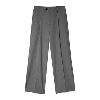 Drapey anti-wrinkle casual trousers for men straight and loose