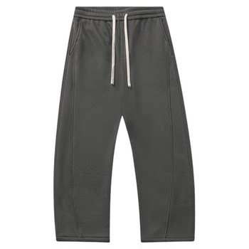 Gwit heavy velvet thickened sweatpants scimitar casual pants