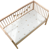 Crib fitted sheet childrens spliced ​​bed sheet diaper pad waterproof washable bed cover pure cotton type a single piece for boys and girls