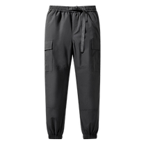 Down pants mens autumn and winter 2024 new inner wear and outer wear thickened warm workwear cotton pants casual sports trousers