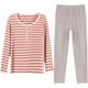 Pure cotton pajamas top Guagua women's suit can be worn outside