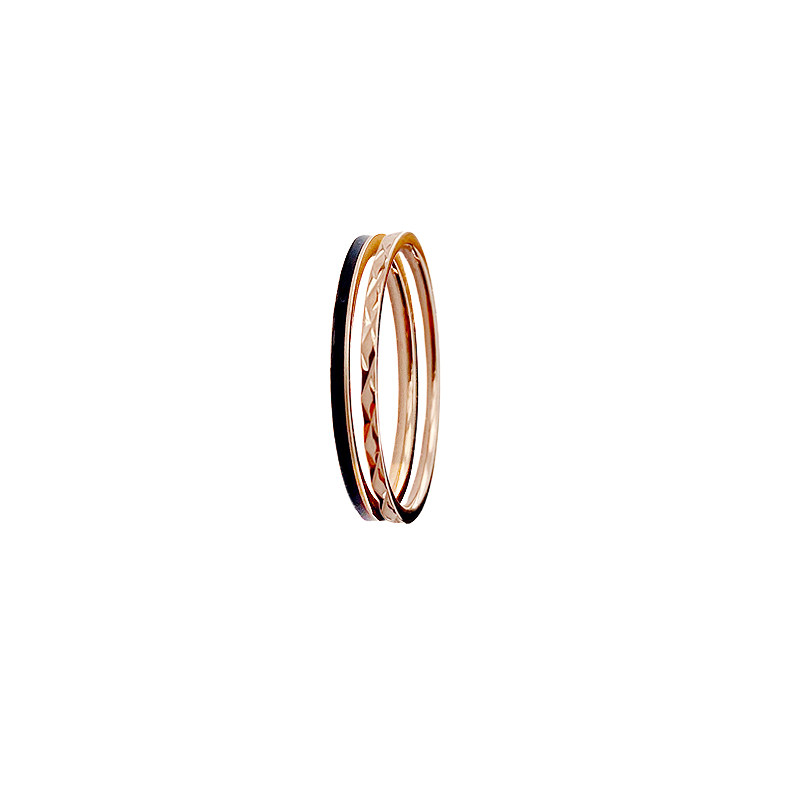 Ins set does not fade very fine and exquisite light luxury ring