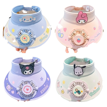 Childrens new Sanrio empty top hat with fan for boys and girls sun protection hat baby summer girl sun hat