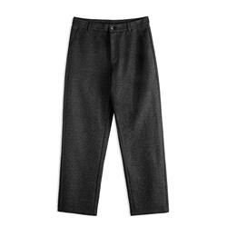 Madden Workwear American-Style Gray-Black Woolen Trousers Old Money Style Straight Casual Trousers Drapey Long Pants Men's Spring and Winter
