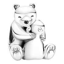 618] Pandora Pandora polar bear parent-child charm 925 silver diy beads for girlfriend simple