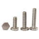 201 stainless steel outer hexagon bolt half-tip screw