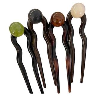 复古U型发簪女后脑勺丸子头盘发神器气质高级感简约发钗簪子头饰