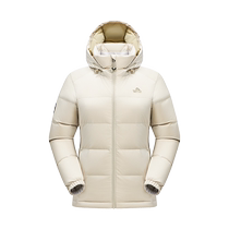 Pelliot Outdoor 800 Puff Down Jacket Womens Autumn and Winter New Light and Warm Cold-Resistant Windproof Hooded Water-Repellent Goose Down Jacket