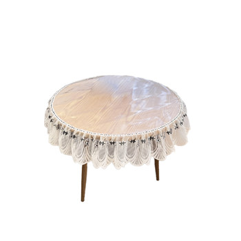 Lace round tablecloth waterproof and oil-proof Lace round tablecloth waterproof and oil-proof