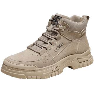 Men's high-top casual martin boots camel