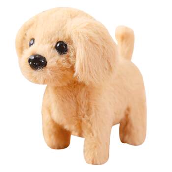 Simulated electric dog toy that barks when it walks