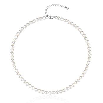 Thin pearl necklace necklace light luxury niche clavicle chain