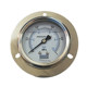 Yn60zt axial edge shock-resistant pressure gauge