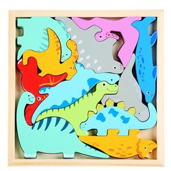 Children's animal fruit creative theme three -dimensional puzzle buckle kindergarten Kindergarten baby Yiyi Intelligence Early Education Toys Board