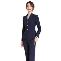 Career Suit Women Hotel Front Desk Reception Suits Medical Beauty Jewelry Store High-end Real Estate Sales Worksuit Suit