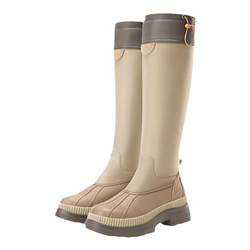 Jiaoxia ເກີບກາງແຈ້ງ LD628 river-tracing outdoor high-top fair and rain boots waterproof non-slip wear-resistant light long boots women's shoes