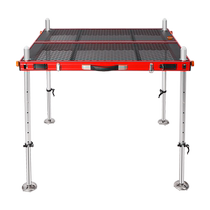 Fishing platform 2022 new ultra-light foldable aluminum alloy carbon deep water large fishing platform Deng Gangs same style hollow fishing platform