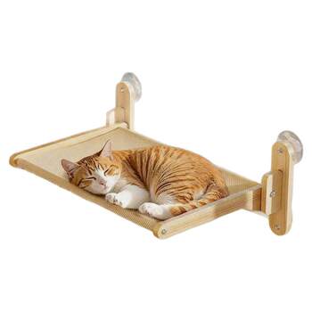 Cat hammock cat window suction cup glass hammock cat nest balcony cat raising artifact side large size hanging climbing frame