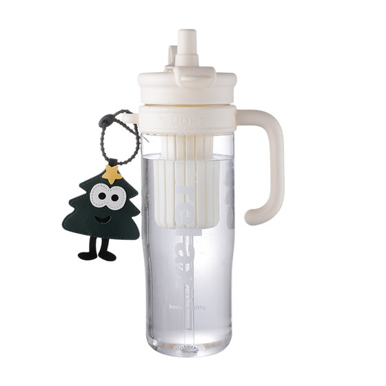 Extra large capacity space cup with built-in tea warehouse for direct drinking