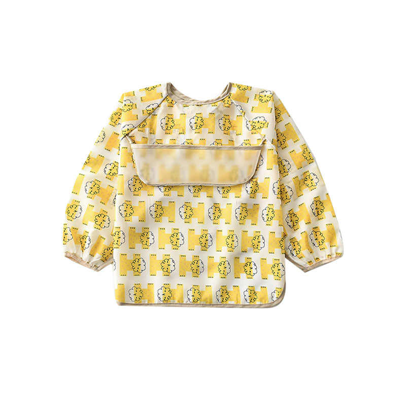 Tarov waterproof smock bib worn backwards