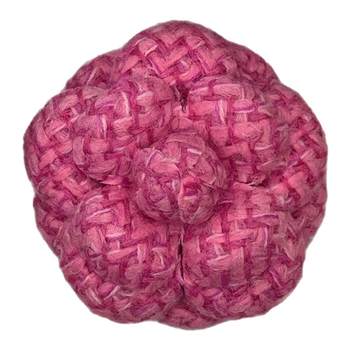 High-end camellia brooch small fragrance style fabric tweed corsage pin retro fashion suit coat accessories