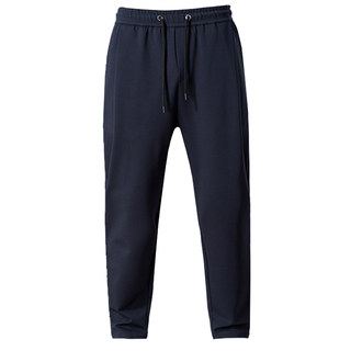 休闲裤男小脚垂感藏蓝色宽松潮流百搭新款舒适弹力老爹运动哈伦裤