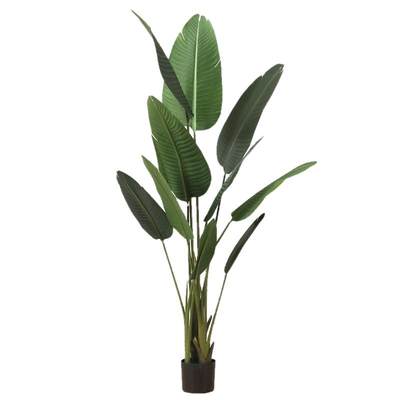 Simulation green plant indoor potted traveler banana plant scattered tail sunflower decoration living room decoration floor-to-ceiling bird of paradise fake flower tree
