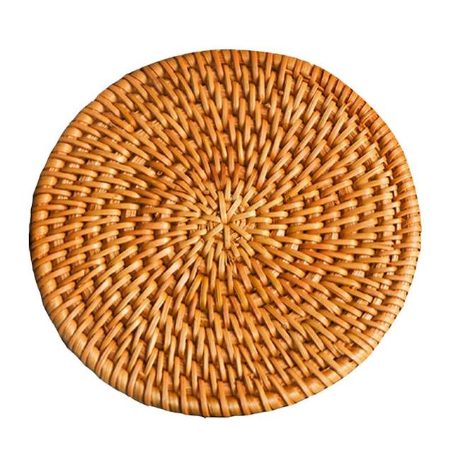 Vietnamese coaster insulation pad anti-scalding dish plant rattan weaving