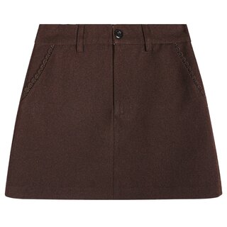 Luoluo introduction to the coffee-colored small skirt for women