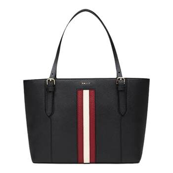 Bally bally women's classic striped tote bag