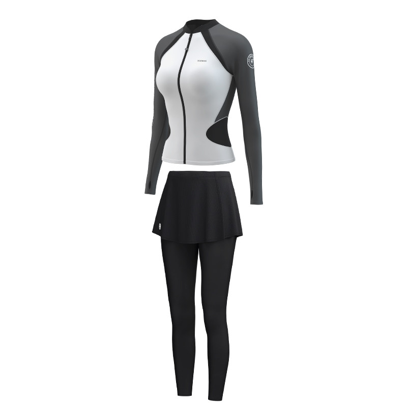 TOSWIM women's one-piece swimsuit set