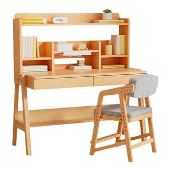 Aigole solid wood liftable children's study table