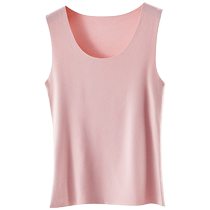 Thermal Vest Womens Cashmere Thickened Padded Bra-Free Slim Fit Plus Velvet Top Thermal Underwear