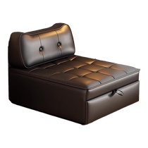 Beizhaisen leather art simple multi-functional living room bedroom small apartment tofu block sofa retractable storage sofa bed