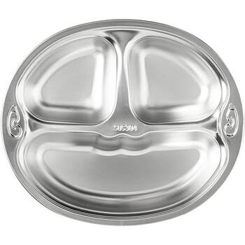 Modern housewife 316l stainless steel children's anti-fall dinner plate