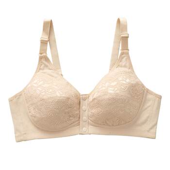 Ab underwear thin non-wired vest style large size bra elasticສະດວກສະບາຍປຸ່ມຫນ້າ mom bra e930