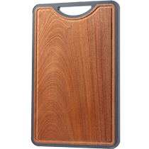 Double-gun ebony antibacterial austenitic stainless steel double-sided cutting board anti-spill cutting board anti-slip edge household chopping board