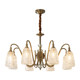 Muting all-copper French living room chandelier is light, luxurious and high-end