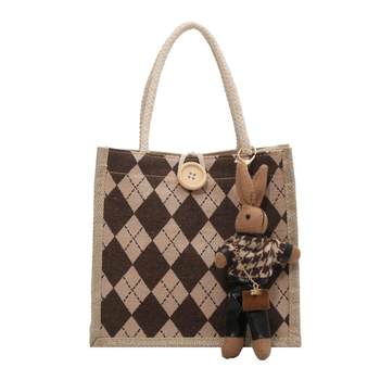 Japanese canvas bento bag new summer handbag