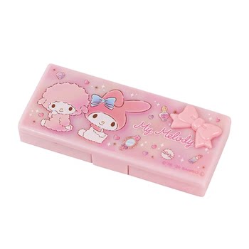 Genuine sanrio melody toothpick box portable household storage box high-value cotton swab box small items storage