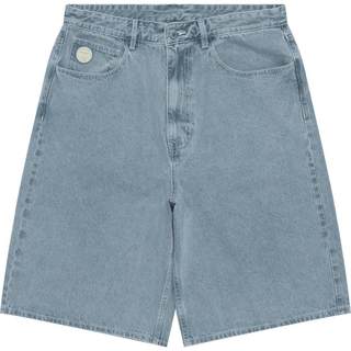 Aape旗舰店男装春夏小标徽章休闲潮流水洗牛仔短裤C638XXO