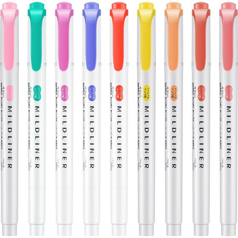 New Color Arrival Zebra WKT7 Highlighter Double Head