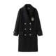 东京岁时记jk黑色大衣小个子学院风大衣冬长款毛呢外套女津南女大