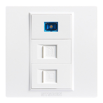 Type 86 concealed 10G network panel CAT6A fiber optic telephone super Category 6 shielded network cable computer socket
