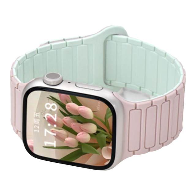 Suitable for iWatch second generation three-strain silicone magnetic watch strap