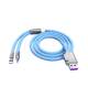 100w 2-in-1 6a fast charging data cable liquid silicone