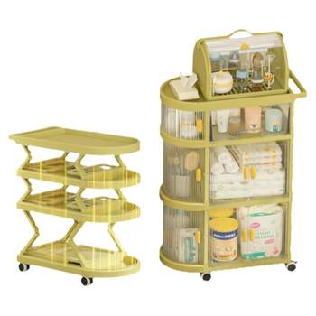 Yeya baby supplies shelf movable push cart